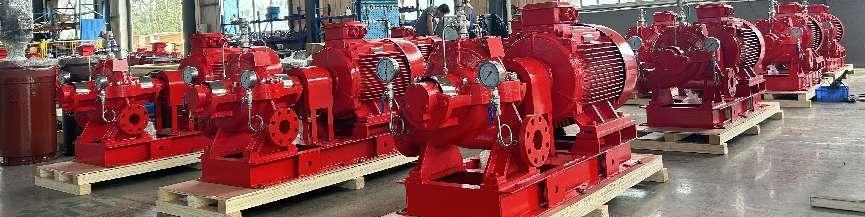 split casing double suction fire pump